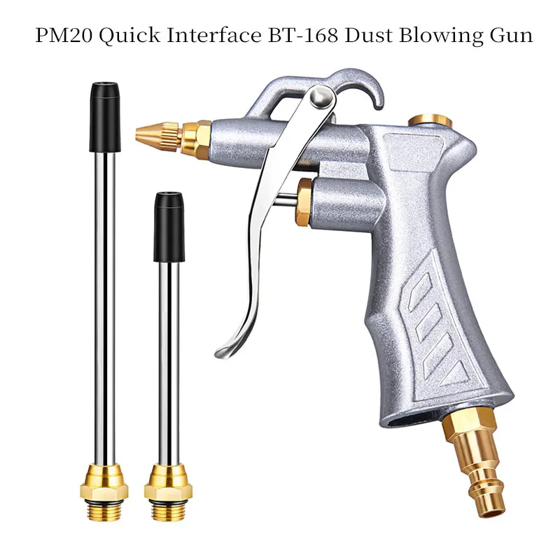 BT-168 High Pressure Pneumatic Dust Blower, Portable Air Blow Gun with PM20 Connector, Multi-purpose for Car Home Workshop
BT-168 High Pressure Pneumatic Dust Blower, Portable Air Blow Gun with PM20 Connector, Multi-purpose for Car Home Workshop