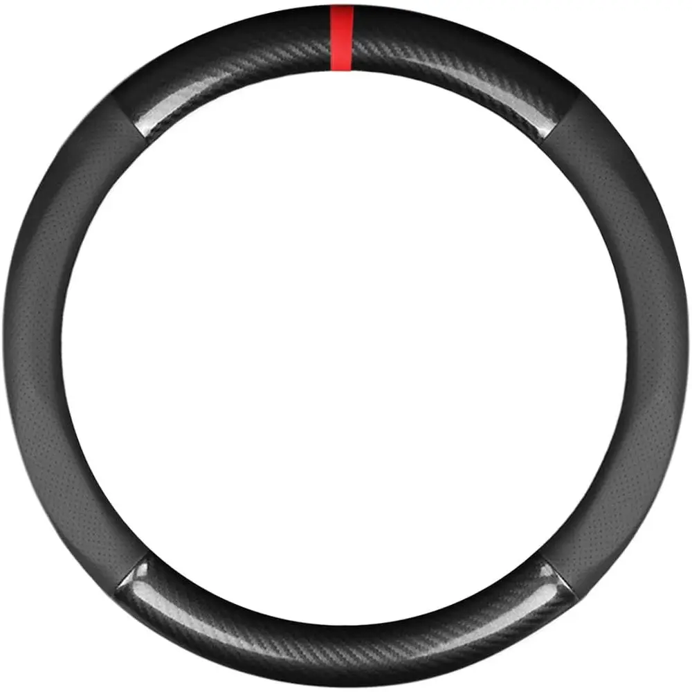 Чехол на руль автомобиля из углеродного волокна и искусственной кожи, нескользящий, 38 см (черный с полосками)
Чехол на руль автомобиля из углеродного волокна и искусственной кожи, нескользящий, 38 см (черный с полосками)