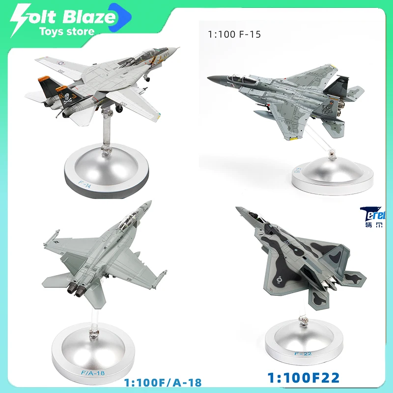 American Fighter Jets 1/100 F-14 Tomcat F-15 F-18 F-22 Aircraft Models with VF-84 Jolly Rogers Squadron Aircraft Model Boy Gifts
American Fighter Jets 1/100 F-14 Tomcat F-15 F-18 F-22 Aircraft Models with VF-84 Jolly Rogers Squadron Aircraft Model Boy Gifts