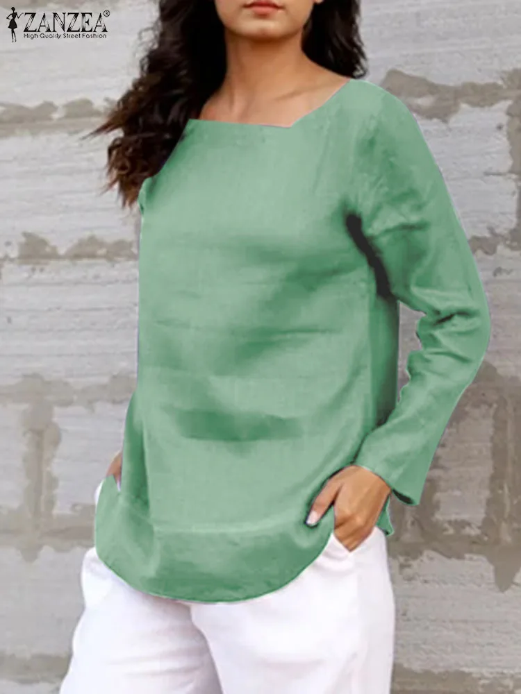 ZANZEA Fashion Women Solid Blouse Casual Loose Round Neck Tops Holiday Long Sleeve Shirts 2024 Spring Oversized Basic Tunics
ZANZEA Fashion Women Solid Blouse Casual Loose Round Neck Tops Holiday Long Sleeve Shirts 2024 Spring Oversized Basic Tunics