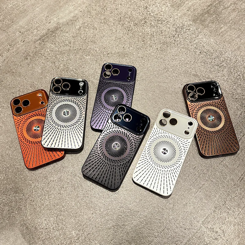 INS European American Style Heat Dissipation Magnetic Cooling Phone Case For iPhone 17 16 15 14 13 12 Pro Max Protective Cover
INS European American Style Heat Dissipation Magnetic Cooling Phone Case For iPhone 17 16 15 14 13 12 Pro Max Protective Cover
