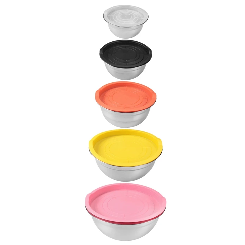Mixing Bowl With Lid Set Of 20, Stainless Steel Nesting Salad Bowl Set For Prepping, Mixing And Serving
Mixing Bowl With Lid Set Of 20, Stainless Steel Nesting Salad Bowl Set For Prepping, Mixing And Serving