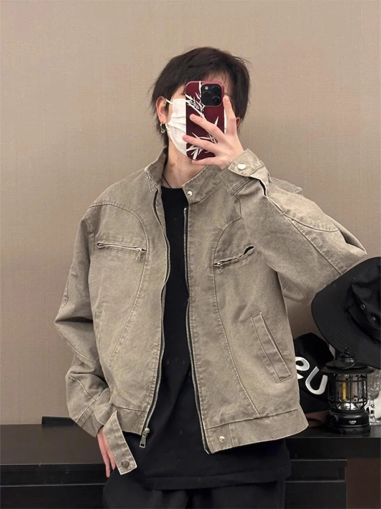Kahate ort Waed Denim Jaet American Sle Harrington Stand Collar Baseball orm for Men Autumn Winter Faion Outerwear
Kahate ort Waed Denim Jaet American Sle Harrington Stand Collar Baseball orm for Men Autumn Winter Faion Outerwear