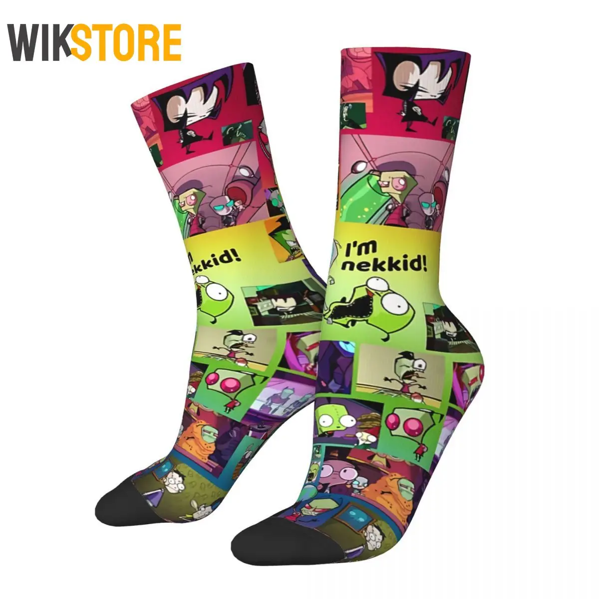 Happy Men Women Male Socks Invader Zim Vintage Harajuku Alien Hip Hop Crew Crazy Sock Non-Slip Running Sport Socks
Happy Men Women Male Socks Invader Zim Vintage Harajuku Alien Hip Hop Crew Crazy Sock Non-Slip Running Sport Socks