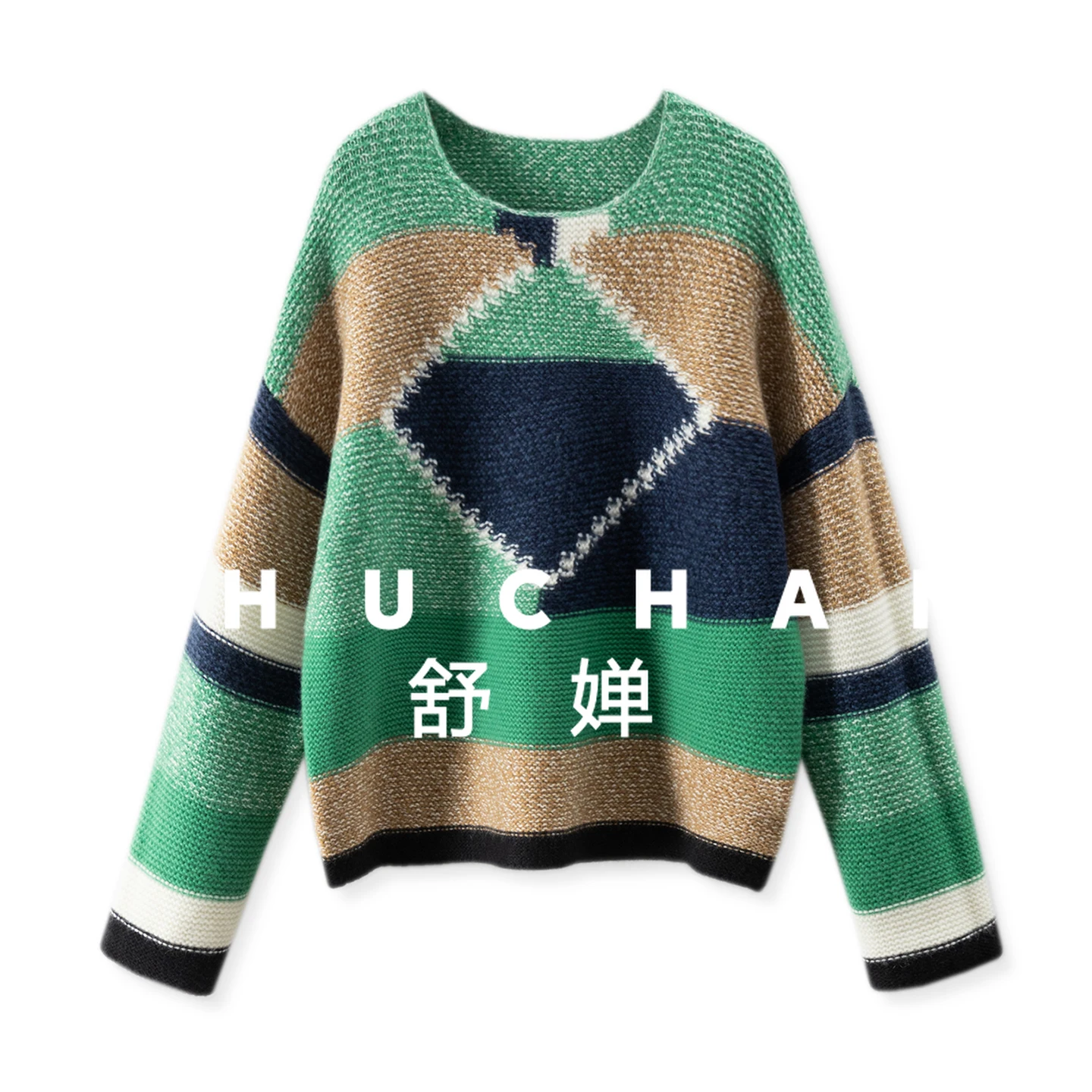 Luxury Design Color Matching 100% Cashmere Heavy Industry Valley Corrugated Crew Neck Sweater Women's 55F4
Luxury Design Color Matching 100% Cashmere Heavy Industry Valley Corrugated Crew Neck Sweater Women's 55F4
