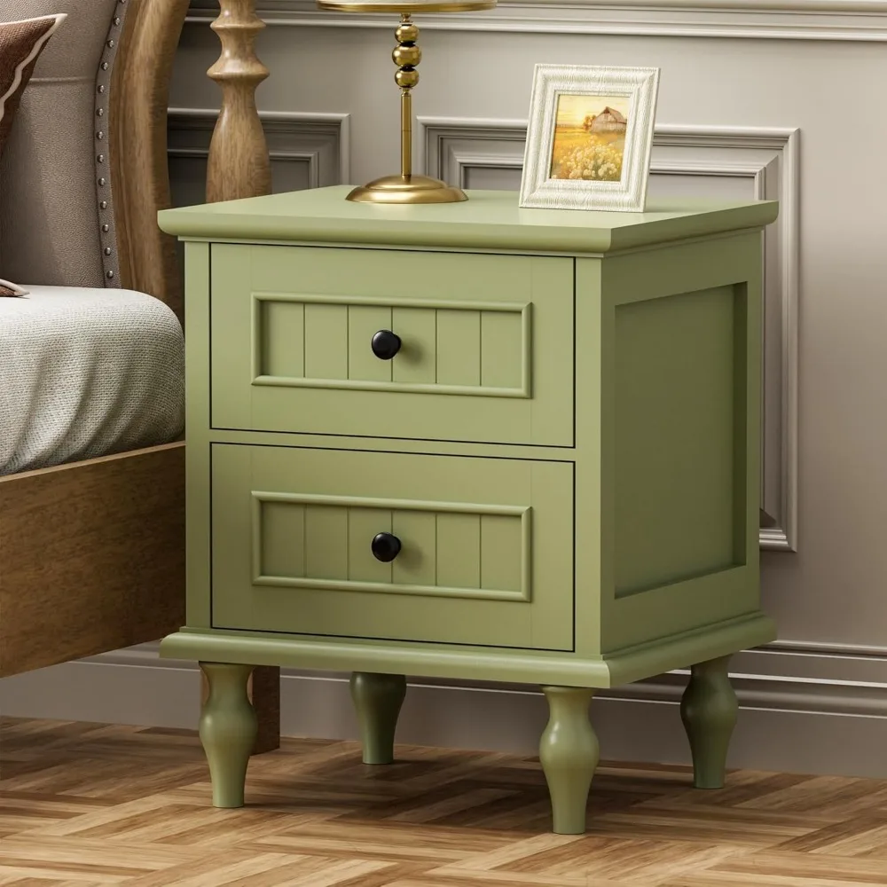 Taller Nightstand for Bedroom, Side Table, Antique End Table with 2 Drawers
Taller Nightstand for Bedroom, Side Table, Antique End Table with 2 Drawers
