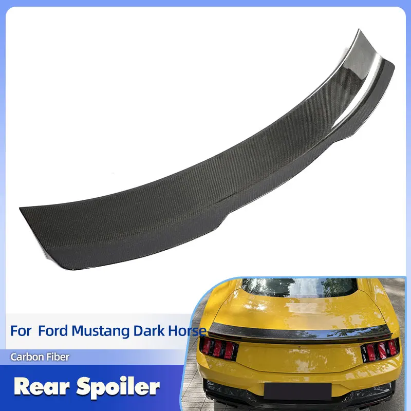 Car Rear Trunk Spoiler Wings Full Carbon Fiber for Ford Mustang Dark Horse GT S650 2024 2025 Rear Spoiler Boot Wing Lip Body Kit
Car Rear Trunk Spoiler Wings Full Carbon Fiber for Ford Mustang Dark Horse GT S650 2024 2025 Rear Spoiler Boot Wing Lip Body Kit
