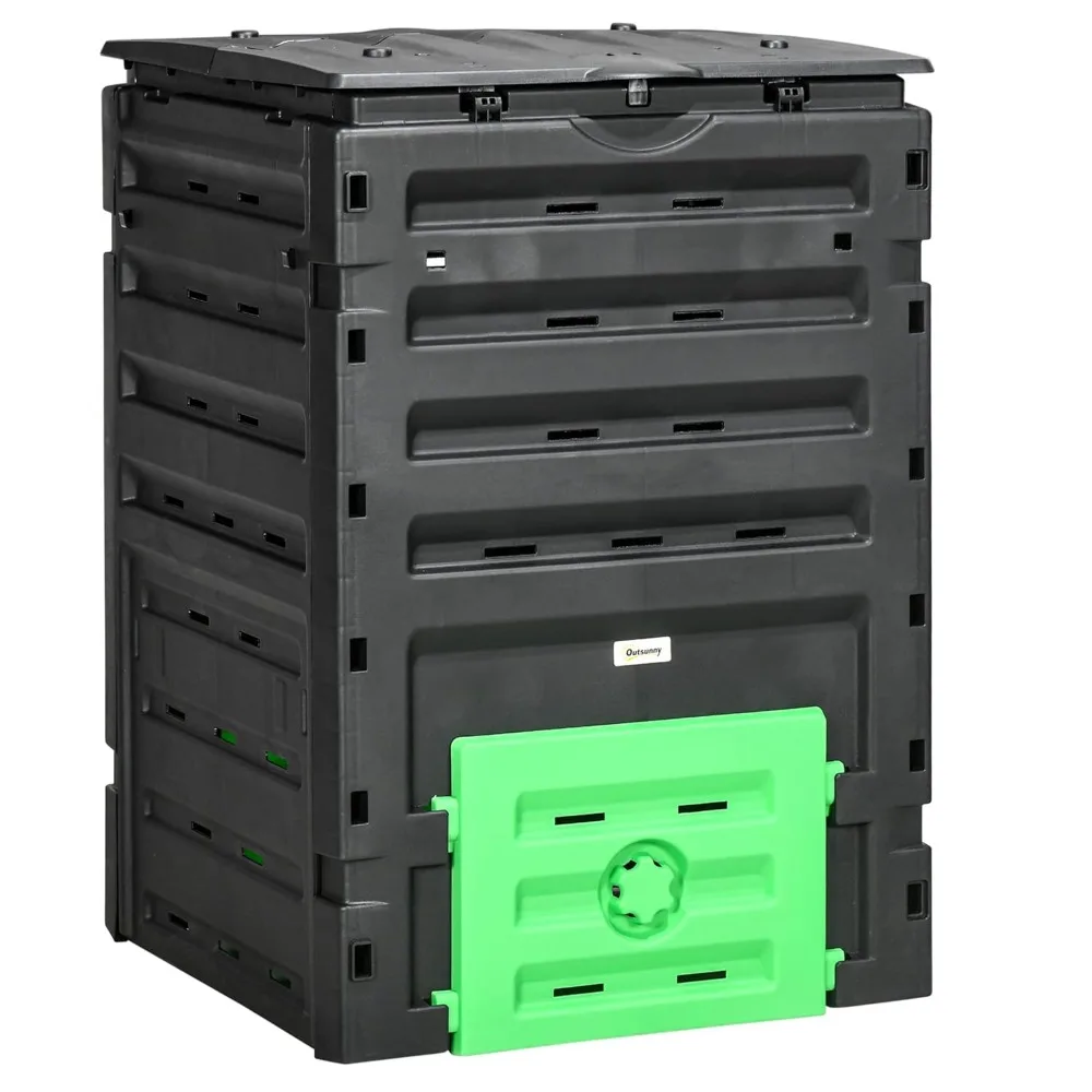 Garden Compost Bin, 120 Gallon (450L) Garden Composter, BPA Free, with 80 Vents and 2 Sliding Doors, Lightweight &, Customized
Garden Compost Bin, 120 Gallon (450L) Garden Composter, BPA Free, with 80 Vents and 2 Sliding Doors, Lightweight &, Customized