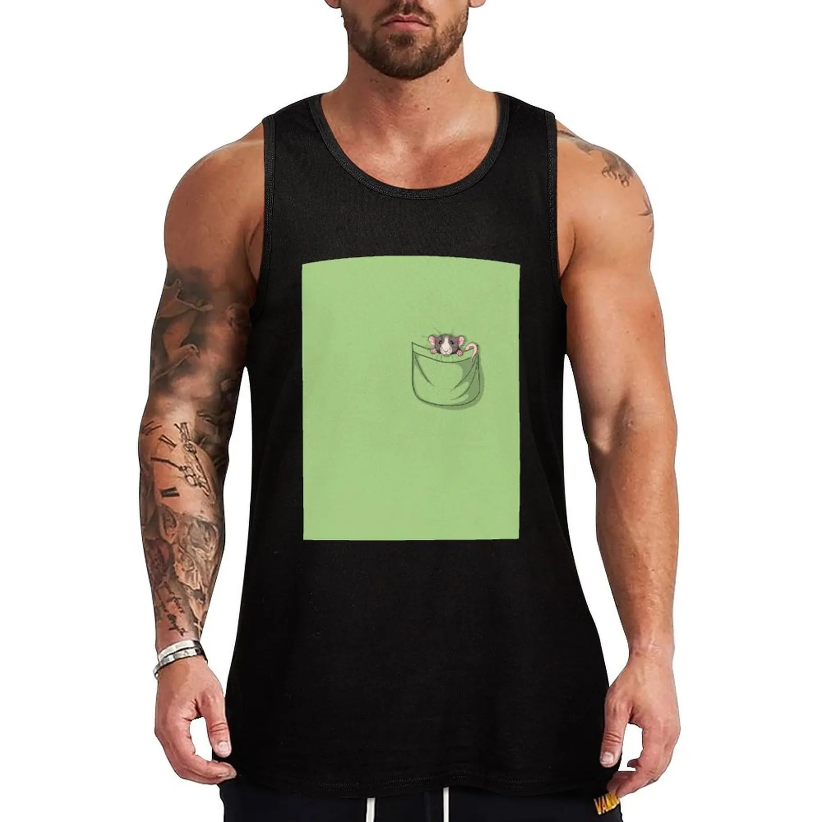 Rat In A Pocket Tank Top summer 2025 summer clothes for men training weight vest Sleeveless T-shirt
Rat In A Pocket Tank Top summer 2025 summer clothes for men training weight vest Sleeveless T-shirt