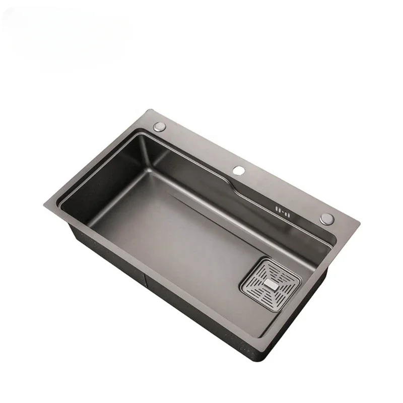hot design black & grey sinks kitchen and bathroom small wash hand made sink 304 stainless steel kitchen sink 
hot design black & grey sinks kitchen and bathroom small wash hand made sink 304 stainless steel kitchen sink