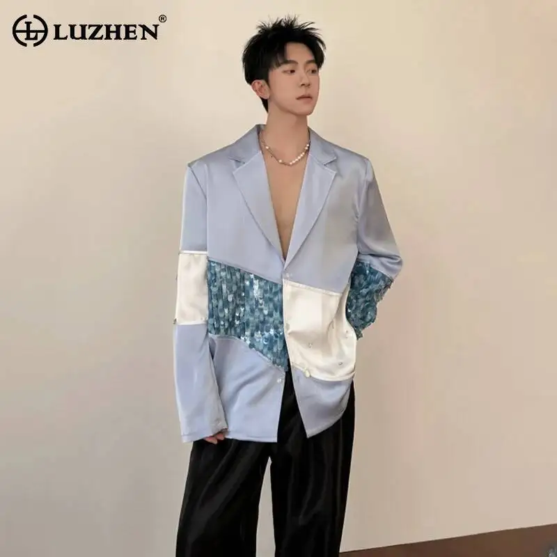 LUZHEN 2026 Spring New Original Patchwork Color Contrast Design Blazer Coat Men Fashion Luxury Temperament Casual Jacket JY6565
LUZHEN 2026 Spring New Original Patchwork Color Contrast Design Blazer Coat Men Fashion Luxury Temperament Casual Jacket JY6565