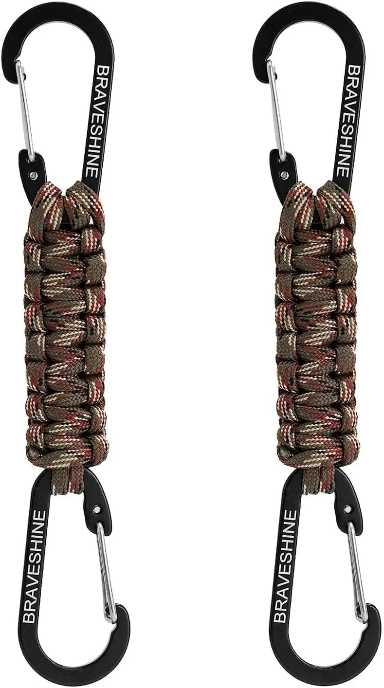 Paracord Keychain Carabiner Clip D Ring Lanyard Hanger Stroller Hook for Water Bottle Key Backpacks Men Women
Paracord Keychain Carabiner Clip D Ring Lanyard Hanger Stroller Hook for Water Bottle Key Backpacks Men Women