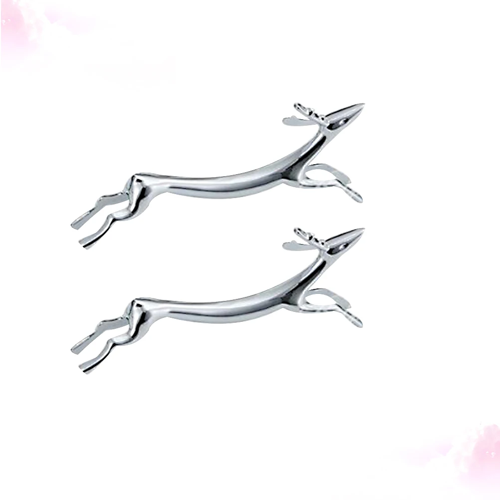 2Pcs Deer Holder Spoon Rest Metal Spoon Holder For Dining Table Silver Dining Table Kitchen Utensil ganizer GiftsKnife Roll Bag 
2Pcs Deer Holder Spoon Rest Metal Spoon Holder For Dining Table Silver Dining Table Kitchen Utensil ganizer GiftsKnife Roll Bag