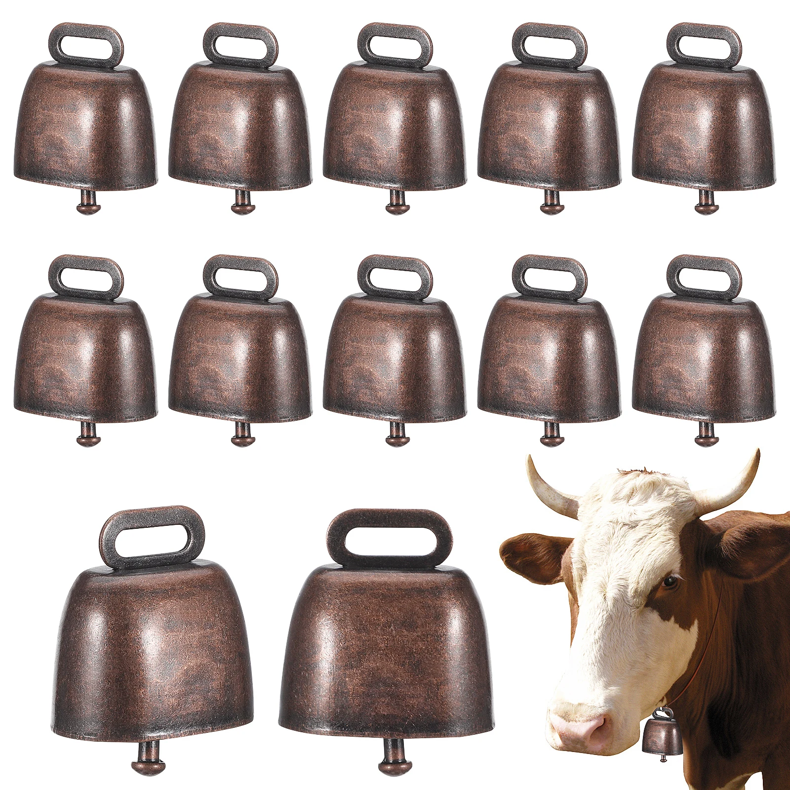 12 pcs Sheep Farm Animal Bell Bells Farm Animal Gate Cowbell Small Yellow Loud Garland Bronze Hanging Bulk Goat
12 pcs Sheep Farm Animal Bell Bells Farm Animal Gate Cowbell Small Yellow Loud Garland Bronze Hanging Bulk Goat
