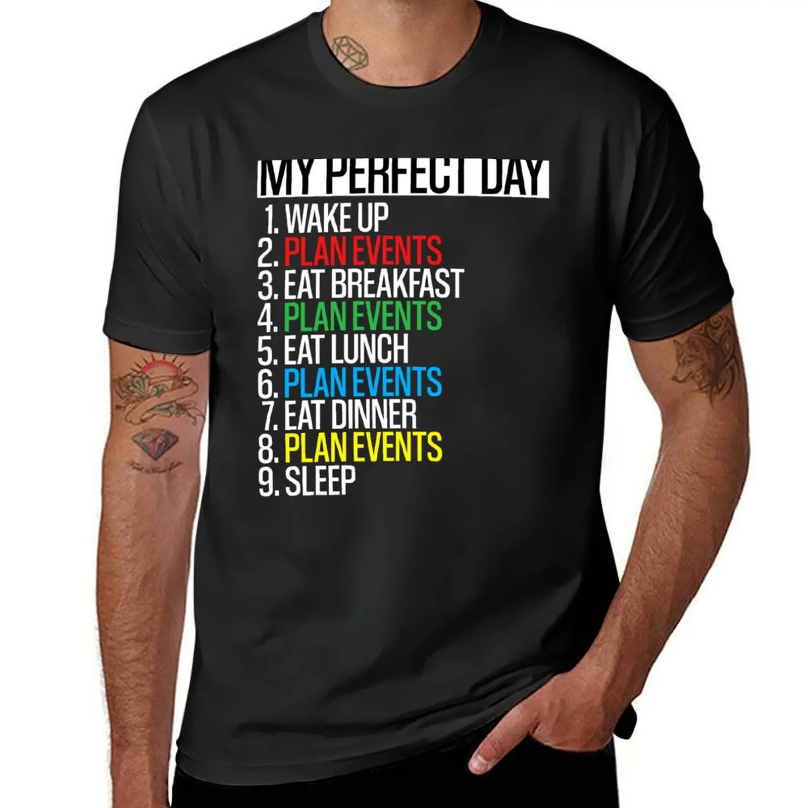My Perfect Day is Plan Events T-Shirt graphic t shirt vintage blue archive animal prinfor boys men clothings 
My Perfect Day is Plan Events T-Shirt graphic t shirt vintage blue archive animal prinfor boys men clothings
