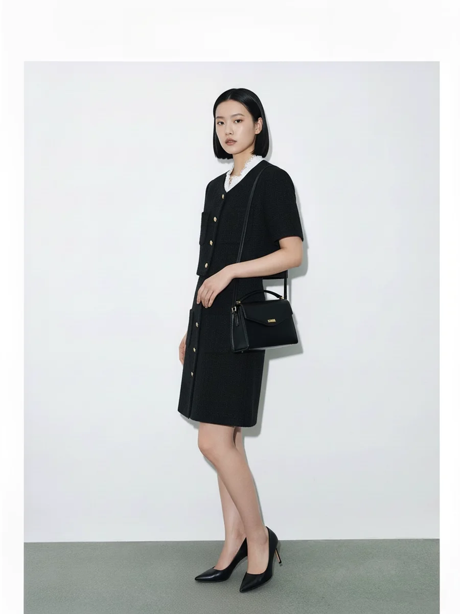 French Sle Detachable Lace Collar Color Blo Woolen Dr Women's Faion Slim Fit Dr ort Sve Autumn Dr
French Sle Detachable Lace Collar Color Blo Woolen Dr Women's Faion Slim Fit Dr ort Sve Autumn Dr