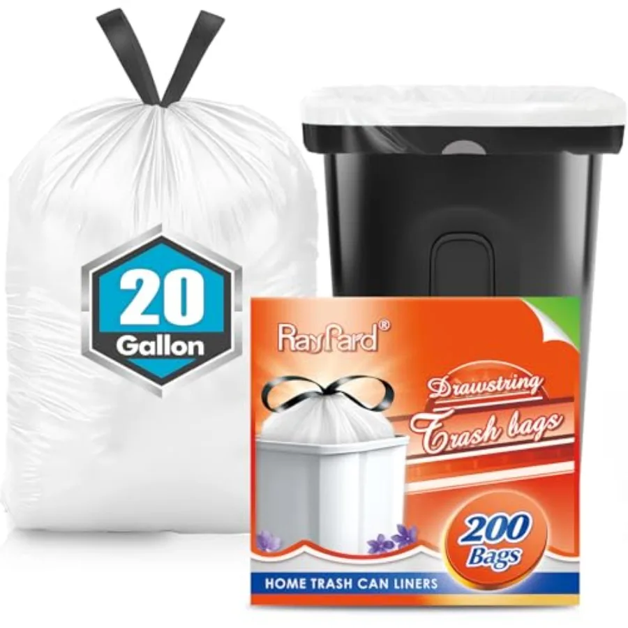 20 Gallon Large Drawstring Trash Bags 200 Counts Fit 20-21 Gal Trash Can Heavy Duty Tall Kitchen Garbage Liners Large Trash Bag
20 Gallon Large Drawstring Trash Bags 200 Counts Fit 20-21 Gal Trash Can Heavy Duty Tall Kitchen Garbage Liners Large Trash Bag