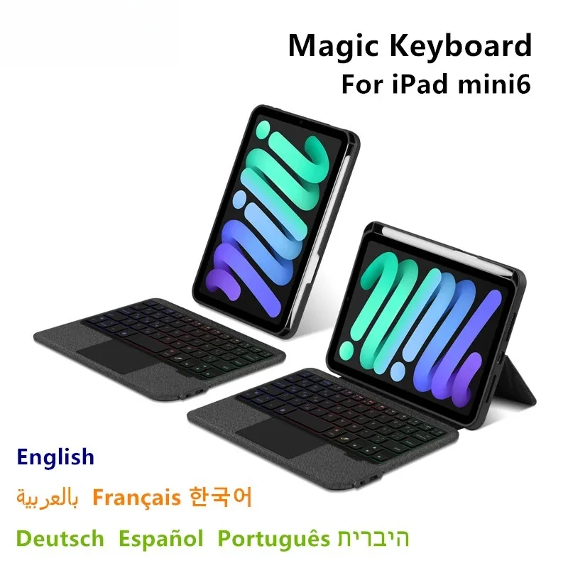 Magic Keyboard For iPad mini 6th Generation 8.3 Inch Mini6 Smart Cover Case Magnetic Separate Backlit Spanish Portuguese
Magic Keyboard For iPad mini 6th Generation 8.3 Inch Mini6 Smart Cover Case Magnetic Separate Backlit Spanish Portuguese