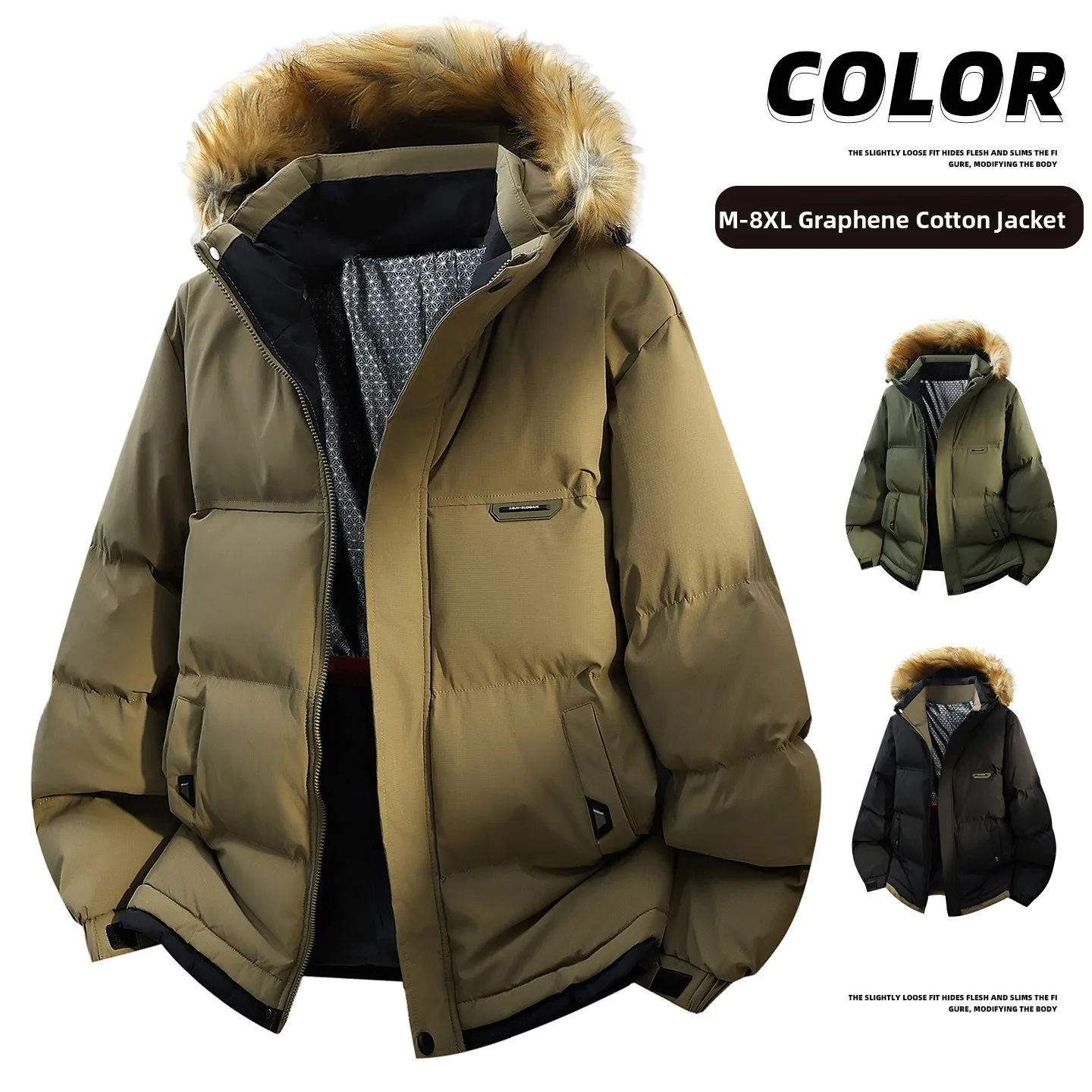 Winter Thiened Hooded down Jaet Men Women Sle New Version Warm Bread Coat Youth Faion Stand Fit Long Sve Zipper...
Winter Thiened Hooded down Jaet Men Women Sle New Version Warm Bread Coat Youth Faion Stand Fit Long Sve Zipper...