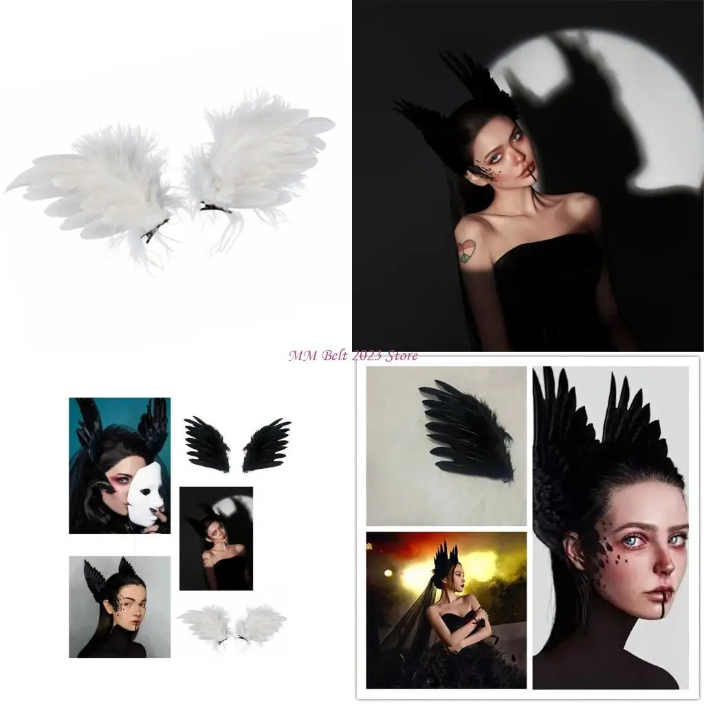 49ME Элегантная заколка с крыльями в готическом стиле Flapper Fascinator для особого свадебного мероприятия
49ME Элегантная заколка с крыльями в готическом стиле Flapper Fascinator для особого свадебного мероприятия
