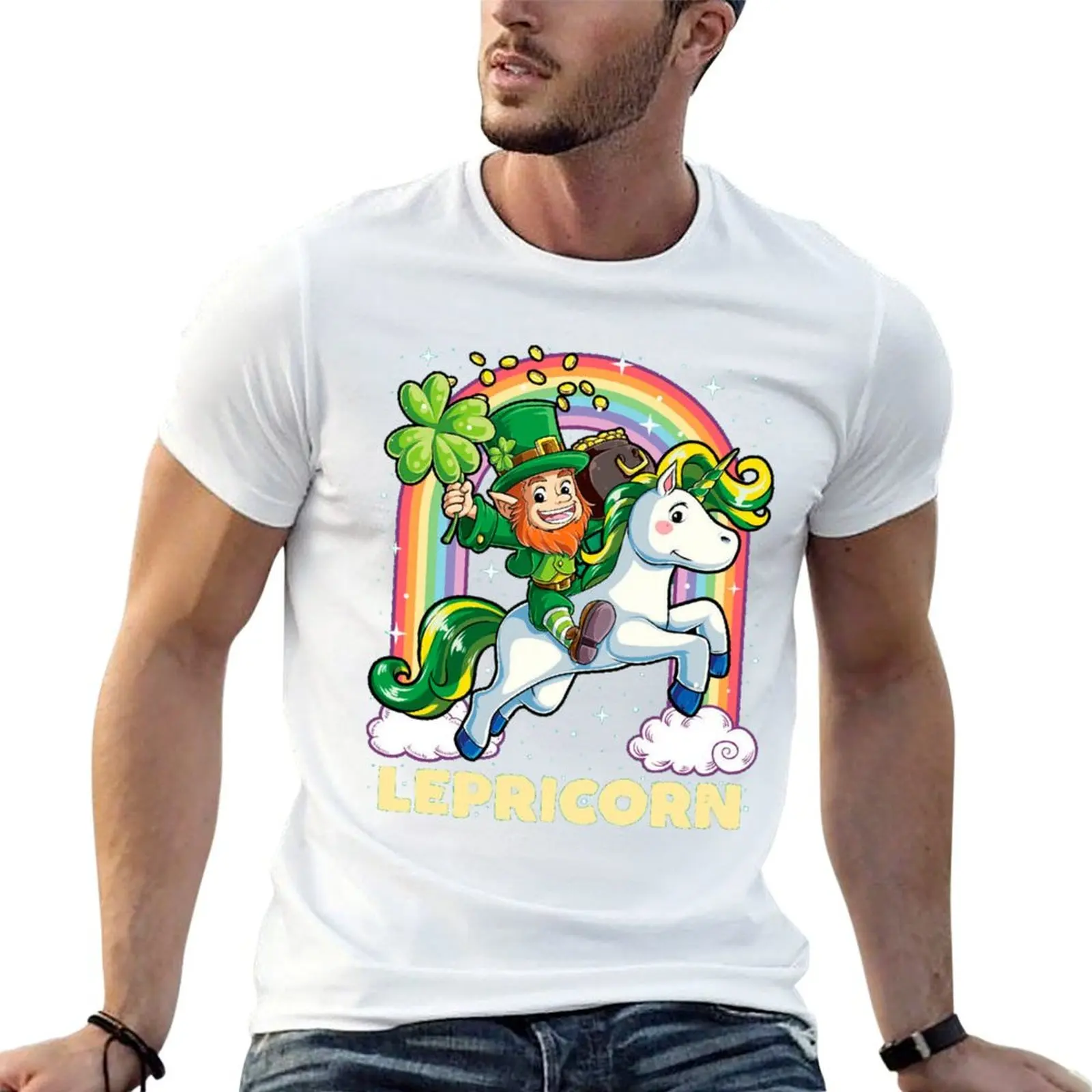 Leprechaun Riding Unicorn T-Shirt printed t shirts for man cotton t shirts man 100% t shirts for man cotton soft T-shirt
Leprechaun Riding Unicorn T-Shirt printed t shirts for man cotton t shirts man 100% t shirts for man cotton soft T-shirt