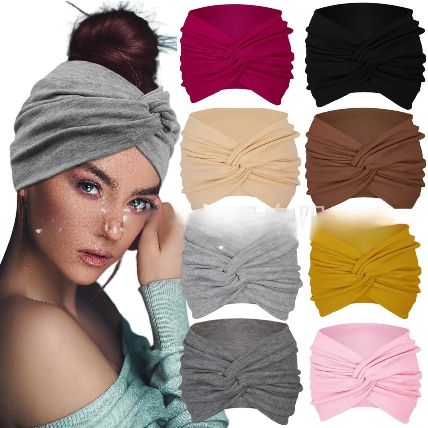 Extra Wide Cotton Headband for Women Cross Headband Sports Yoga Sweat Absorbing Hairband
Extra Wide Cotton Headband for Women Cross Headband Sports Yoga Sweat Absorbing Hairband