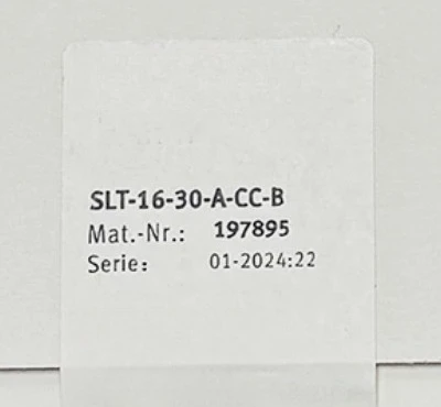 Brand New SLT-16-30-A-CC-B Sliding Cylinder, fully stocked 1pcs Fast transport
Brand New SLT-16-30-A-CC-B Sliding Cylinder, fully stocked 1pcs Fast transport