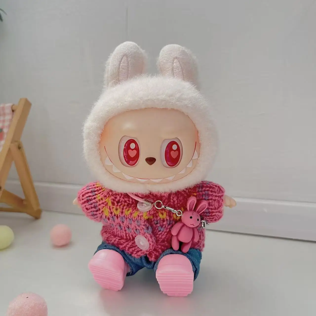 17cm Labubu 1-3 Gen Doll Outfits | Purple Pink Sweater Rabbit Bag Set | Clothes for Labubu Plush Pendants Accessories
17cm Labubu 1-3 Gen Doll Outfits | Purple Pink Sweater Rabbit Bag Set | Clothes for Labubu Plush Pendants Accessories