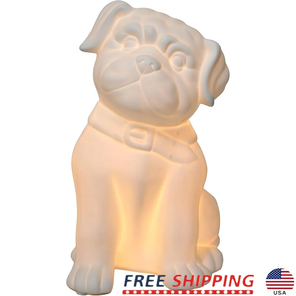 Cute White Porcelain Puppy Dog Shaped Table Lamp Ideal Living Room Bedroom Office Kids Room College Dorm
Cute White Porcelain Puppy Dog Shaped Table Lamp Ideal Living Room Bedroom Office Kids Room College Dorm