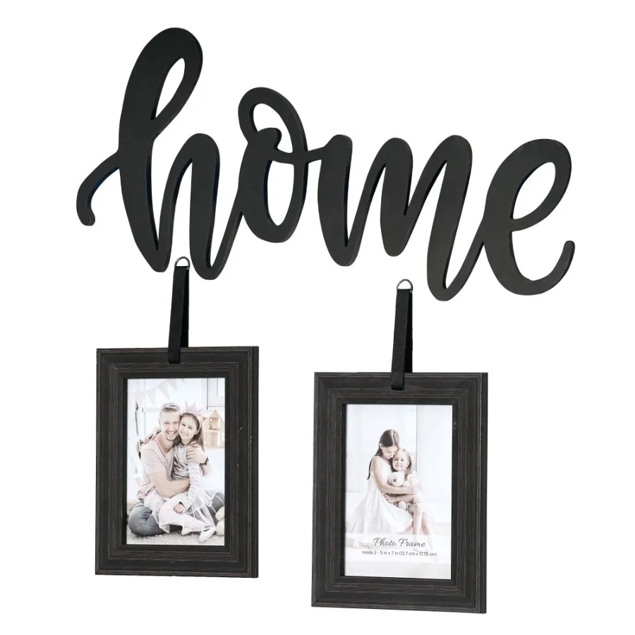 HOME Rustic Hanging Family Picture Frame - Holds 2 5"x7" Photos
HOME Rustic Hanging Family Picture Frame - Holds 2 5"x7" Photos