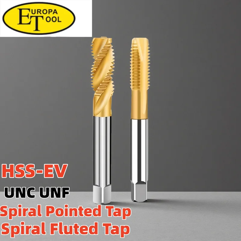 ET HSS-EV JIS Standard Spiral Fluted Tap Pointed UNC UNF 2-56 4-40 5-40 6-32 8-32 10-24 12-24 Screw Thread Taps
ET HSS-EV JIS Standard Spiral Fluted Tap Pointed UNC UNF 2-56 4-40 5-40 6-32 8-32 10-24 12-24 Screw Thread Taps
