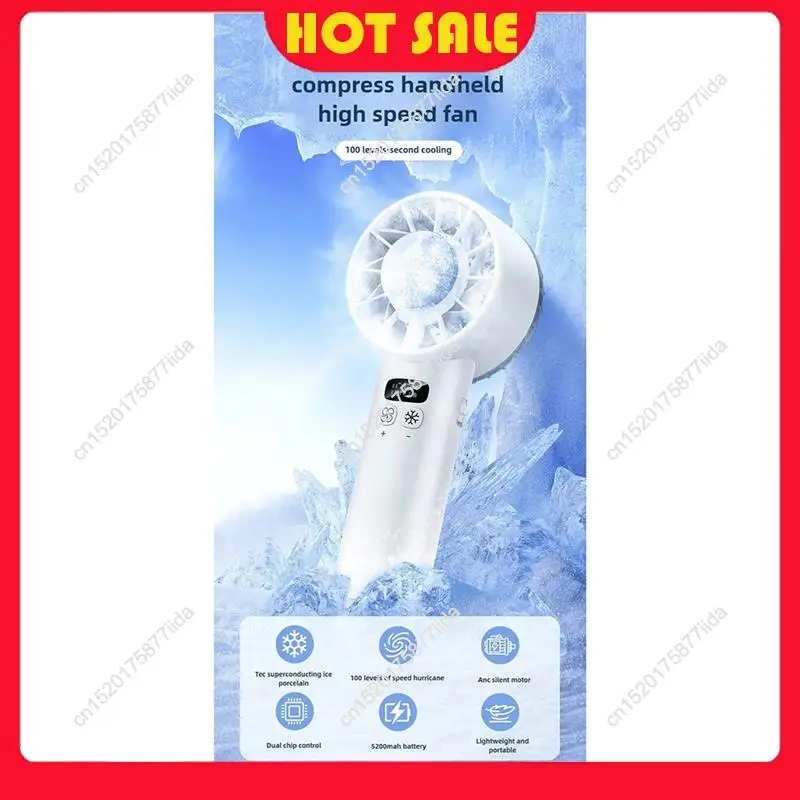 Needful Ice Compress High-Speed Cooling Fan Handheld Fans USB Rechargeable Portable Fan LED Digital Display Travel Outdoor
Needful Ice Compress High-Speed Cooling Fan Handheld Fans USB Rechargeable Portable Fan LED Digital Display Travel Outdoor