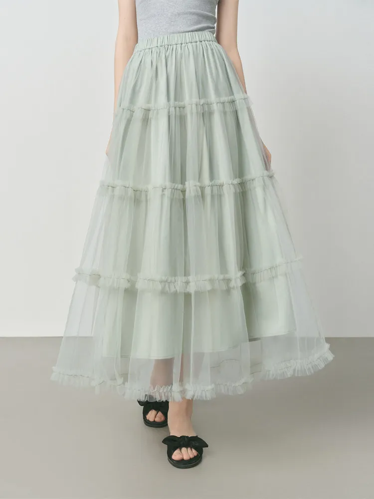 Женская длинная юбка-полусолнце Vanisland Green A-Line Cake Skirt из нейлоновой ткани с высокой талией, в художественном стиле, новинка ранней осени, с эффектом сетки, C...
Женская длинная юбка-полусолнце Vanisland Green A-Line Cake Skirt из нейлоновой ткани с высокой талией, в художественном стиле, новинка ранней осени, с эффектом сетки, C...