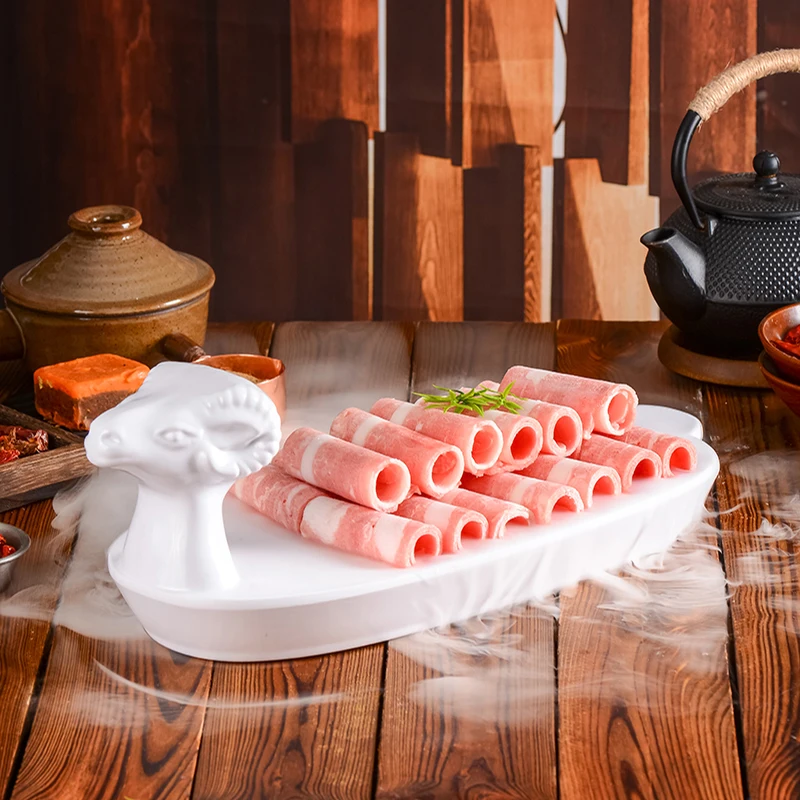 Internet celebrity commercial creative hot pot shop melamine imitation porcelain sheep-shaped dry ice tableware mutton roll spec
Internet celebrity commercial creative hot pot shop melamine imitation porcelain sheep-shaped dry ice tableware mutton roll spec