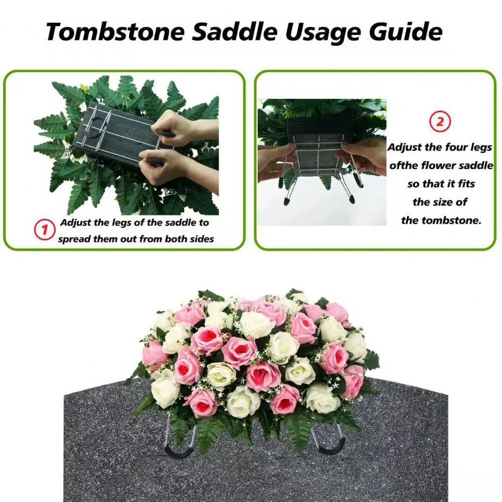 Headstones Synthetic Flowers Artificial Cemetery Headstone Flower Saddle 34-head Realistic Silk Rose Arrangement Uv-resistant
Headstones Synthetic Flowers Artificial Cemetery Headstone Flower Saddle 34-head Realistic Silk Rose Arrangement Uv-resistant