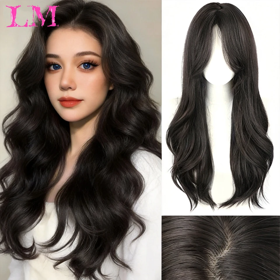 LM Synthetic Long Black Straight Wigs for Women Glueless Realistic Wig with Bangs Natural Layered Wig for Girls Daily Party
LM Synthetic Long Black Straight Wigs for Women Glueless Realistic Wig with Bangs Natural Layered Wig for Girls Daily Party