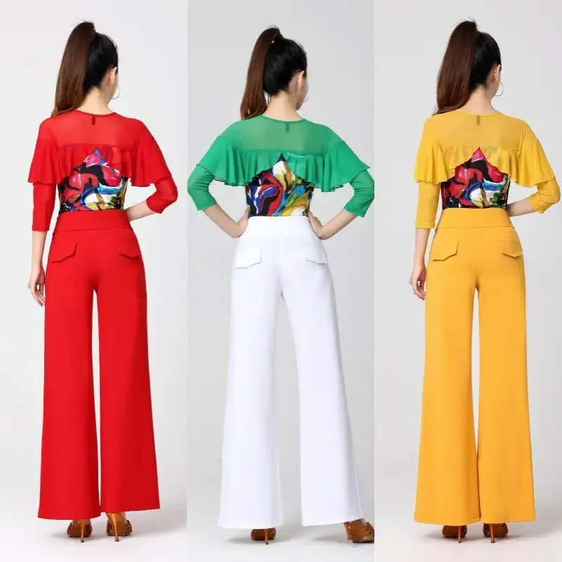 Gitba's new patchwork slim fit jumpsuit with medium sleeves, square dance Latin dance three step performance dance costume
Gitba's new patchwork slim fit jumpsuit with medium sleeves, square dance Latin dance three step performance dance costume