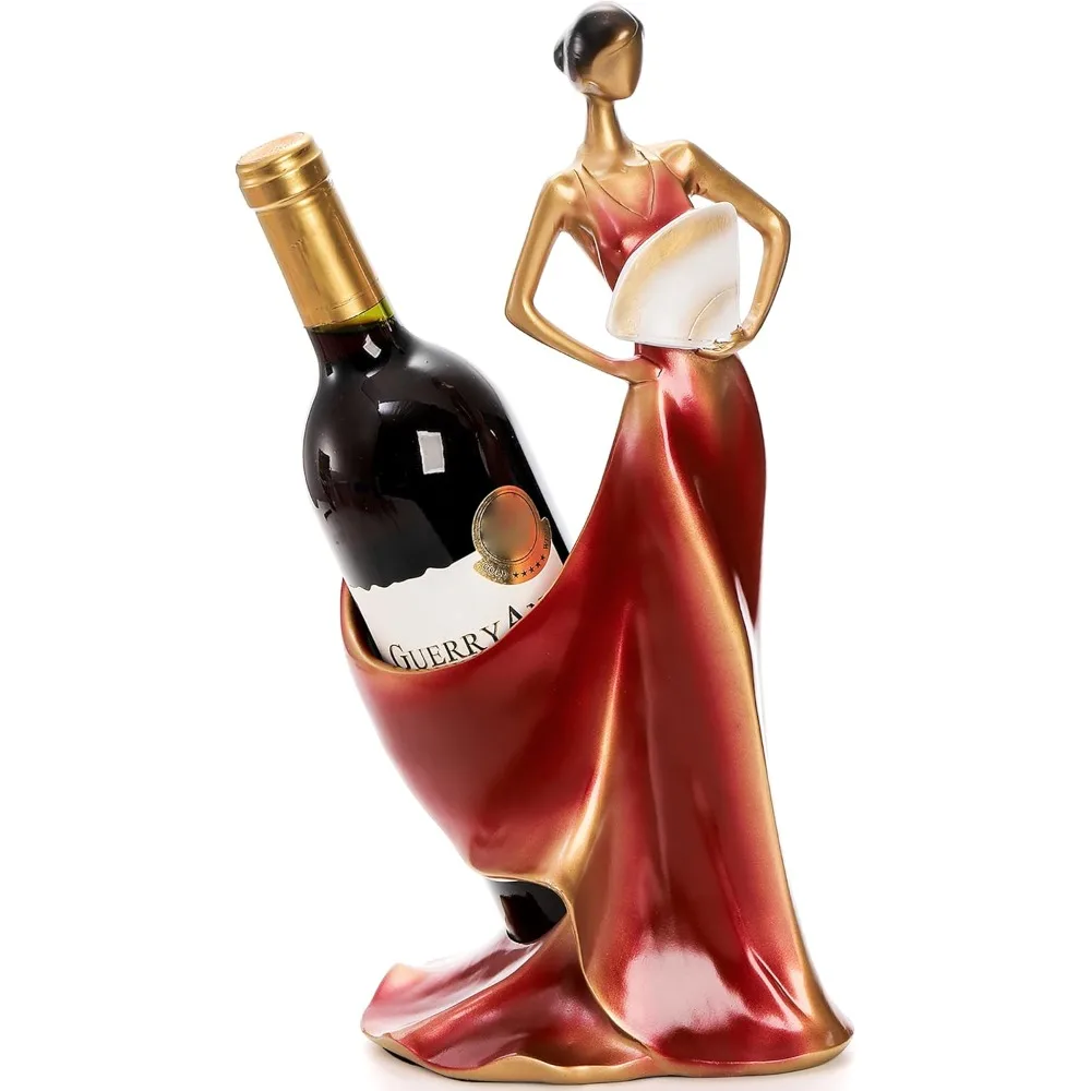wine bottle holder, resin wine rack red single beauty lady statue wine holder stand decor for kitchen bar countertop tabletop -
wine bottle holder, resin wine rack red single beauty lady statue wine holder stand decor for kitchen bar countertop tabletop -