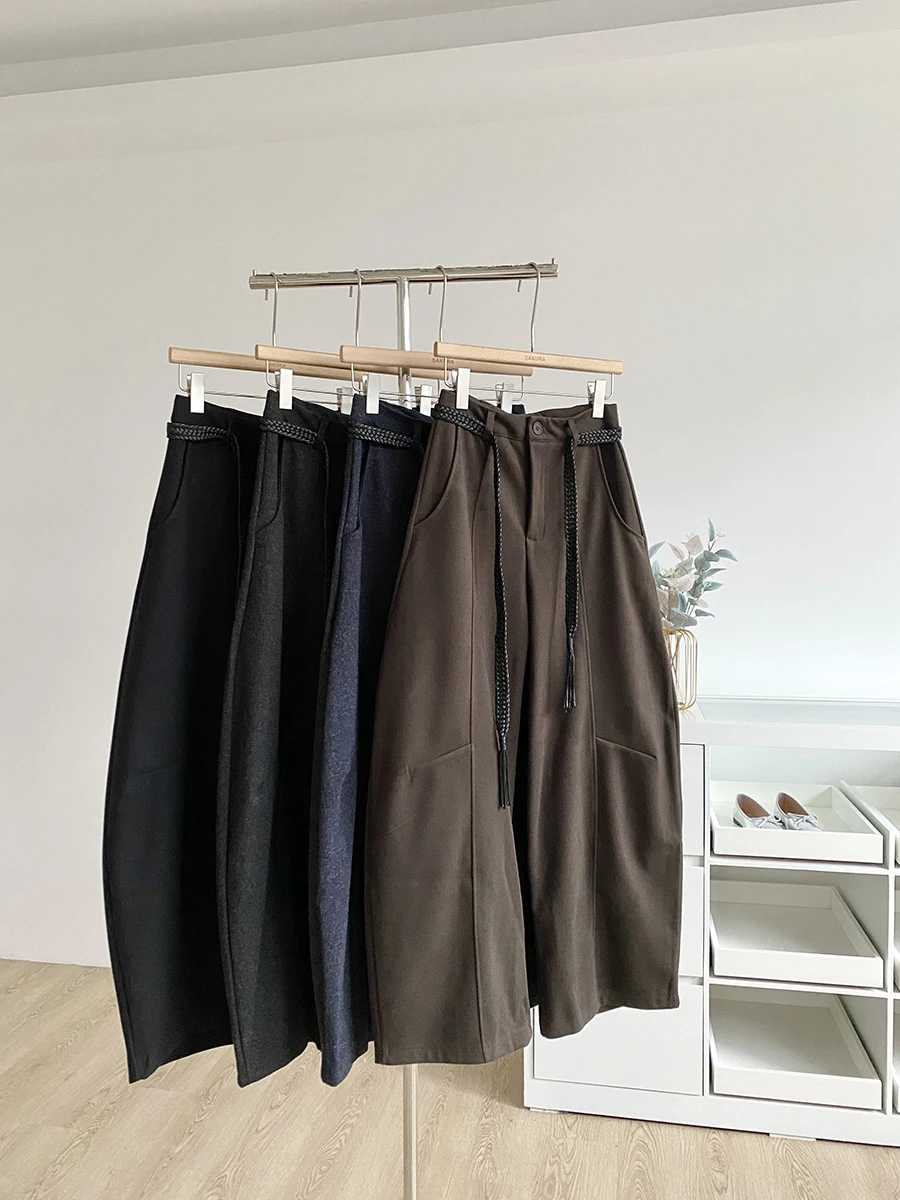 High Waist Commuter Style Korean Simple Casual Pants Women's Slimming Wide Leg Pants Autumn New Arrival Polyester Fiber
High Waist Commuter Style Korean Simple Casual Pants Women's Slimming Wide Leg Pants Autumn New Arrival Polyester Fiber