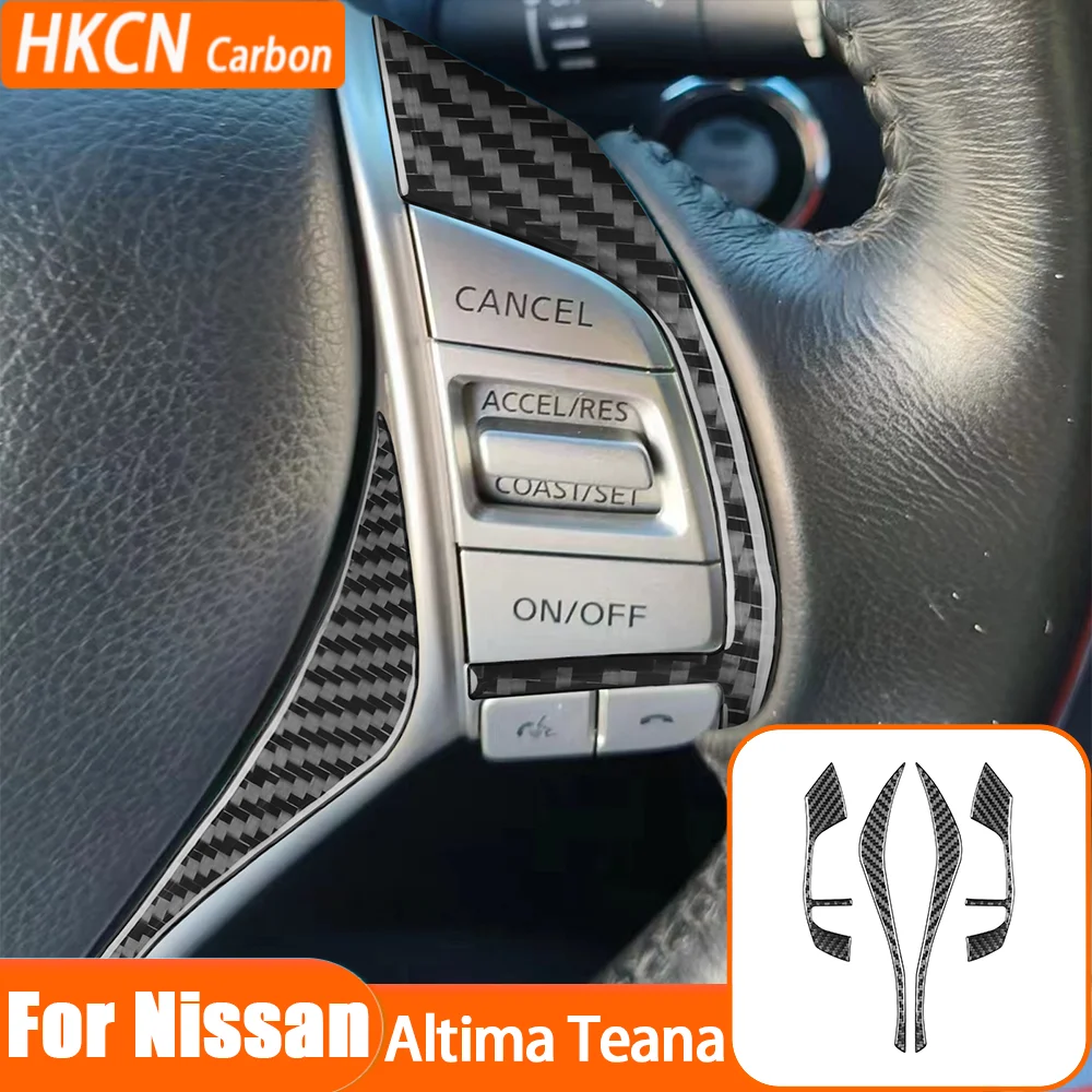 Carbon Fiber Steering Wheel Button Set Panel Car Interior Accessories Trim Modified Sticker For Nissan Altima Teana 2013—2018
Carbon Fiber Steering Wheel Button Set Panel Car Interior Accessories Trim Modified Sticker For Nissan Altima Teana 2013—2018