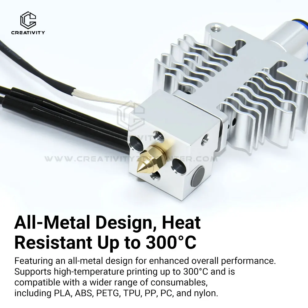 Ender-5 S1 Hotend Kit Титановый сплав + медный блок нагревателя горла Силиконовый чехол Ender-5 S1 Детали 3D-принтера
Ender-5 S1 Hotend Kit Титановый сплав + медный блок нагревателя горла Силиконовый чехол Ender-5 S1 Детали 3D-принтера