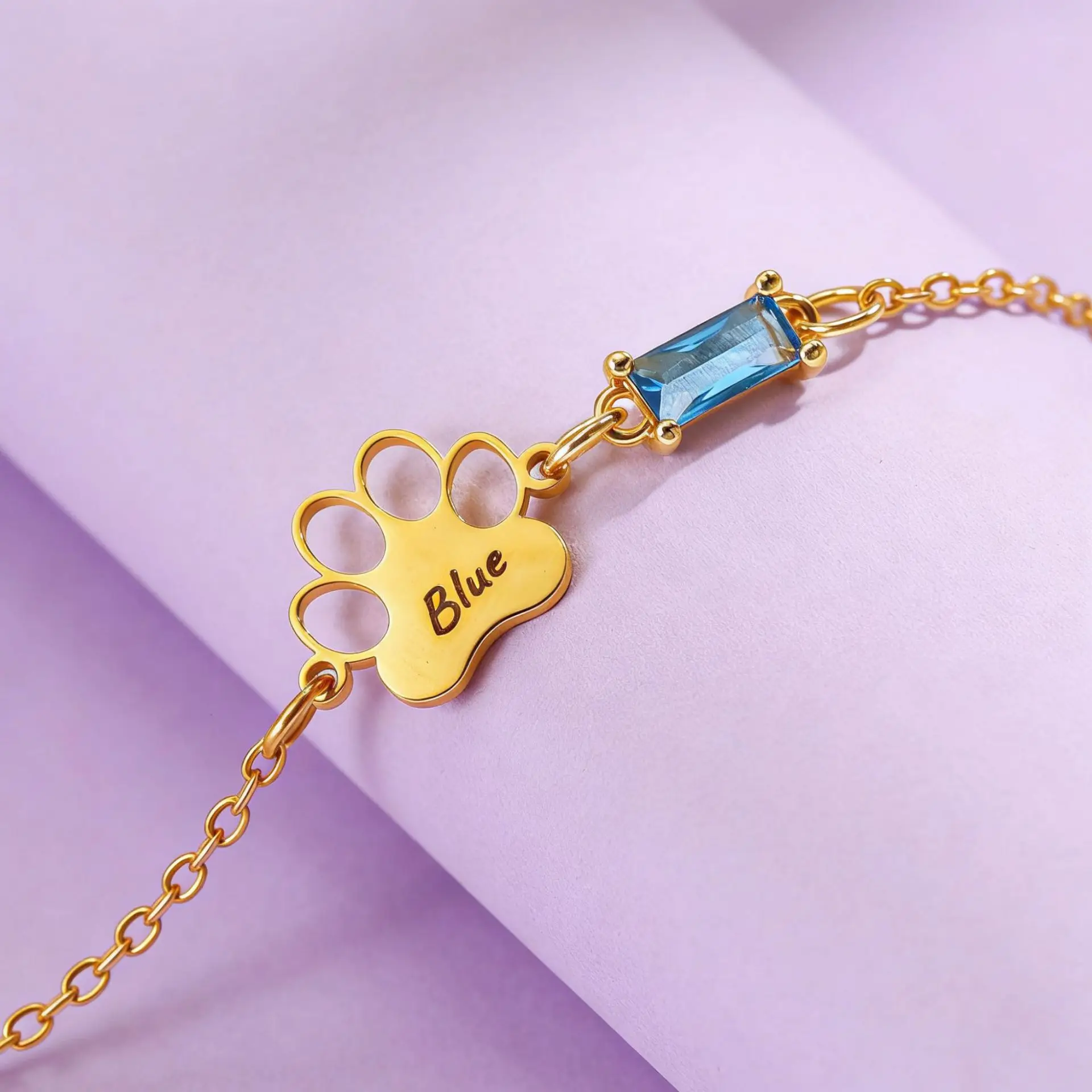 Customized Engraved Paw Print With Name Bracelet Pet Birthstone Personalized Unique Bracelets Jewelry Gift For Women Pet Lovers
Customized Engraved Paw Print With Name Bracelet Pet Birthstone Personalized Unique Bracelets Jewelry Gift For Women Pet Lovers