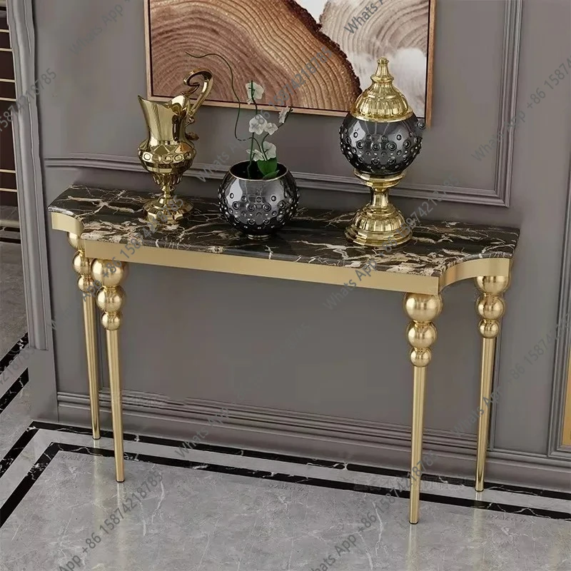 A Design Metal Living Room Table Modern Console Gorld Narrow Office Table Vintage Classic Wohnzimmer Tische Luxury Furniture
A Design Metal Living Room Table Modern Console Gorld Narrow Office Table Vintage Classic Wohnzimmer Tische Luxury Furniture