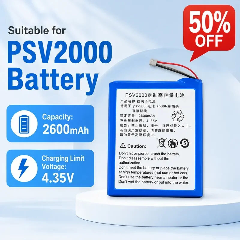 For PSV2000 Rechargeable Built-in High-Capacity Battery Replacement
For PSV2000 Rechargeable Built-in High-Capacity Battery Replacement