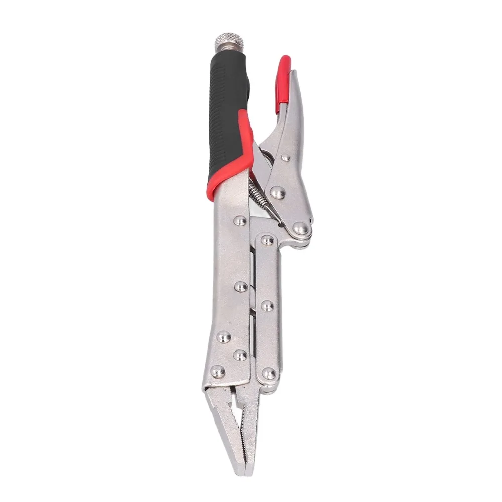 Fast Release Straight Jaw Locking Pliers Non-Slip Handle Vanadium Steel Long Nose Plier Long Neck Extended Reach Clamping Tool
Fast Release Straight Jaw Locking Pliers Non-Slip Handle Vanadium Steel Long Nose Plier Long Neck Extended Reach Clamping Tool
