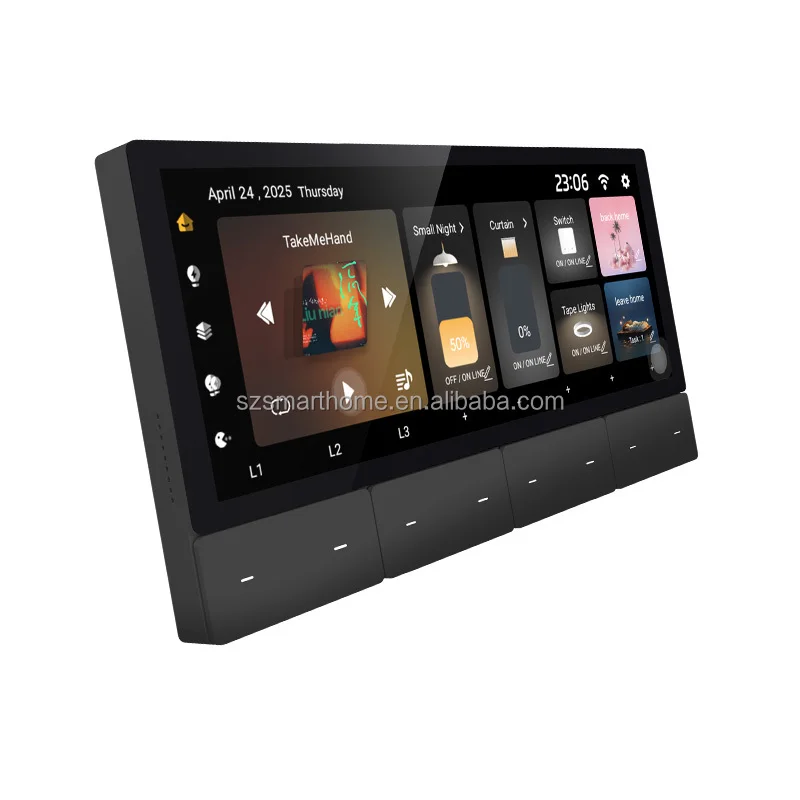 hit productTuya Zigbee 6.2 Inch Smart Control Panel UK EU Connectivity 4 Speakers 3 Gang Light Control Multi-Color WiFi for Blu
hit productTuya Zigbee 6.2 Inch Smart Control Panel UK EU Connectivity 4 Speakers 3 Gang Light Control Multi-Color WiFi for Blu