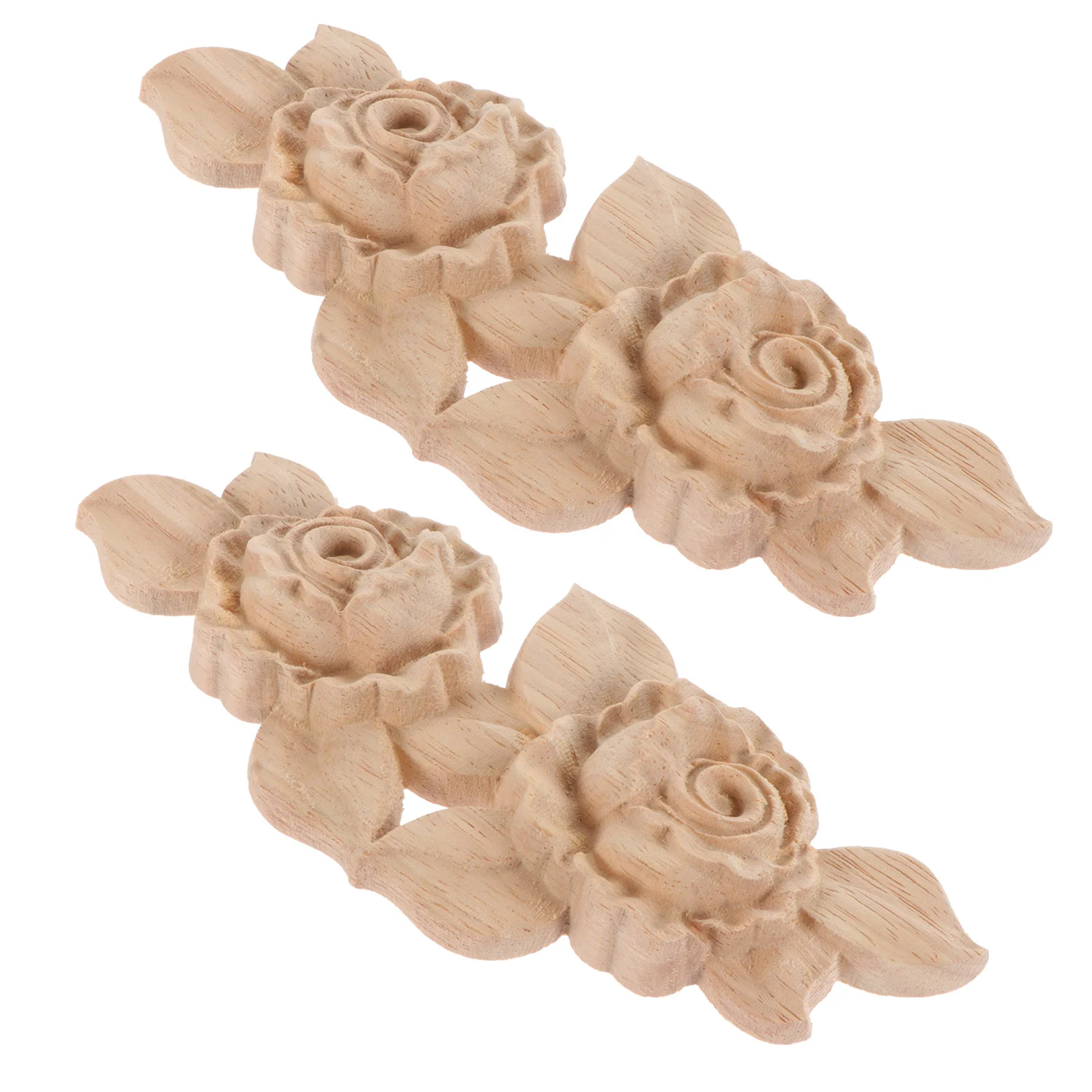 2 Pcs Solid Wood Rose Petals Appliques Wooden Carved Onlay Decoration Carving Chic Decorative Decal European Style Wall
2 Pcs Solid Wood Rose Petals Appliques Wooden Carved Onlay Decoration Carving Chic Decorative Decal European Style Wall
