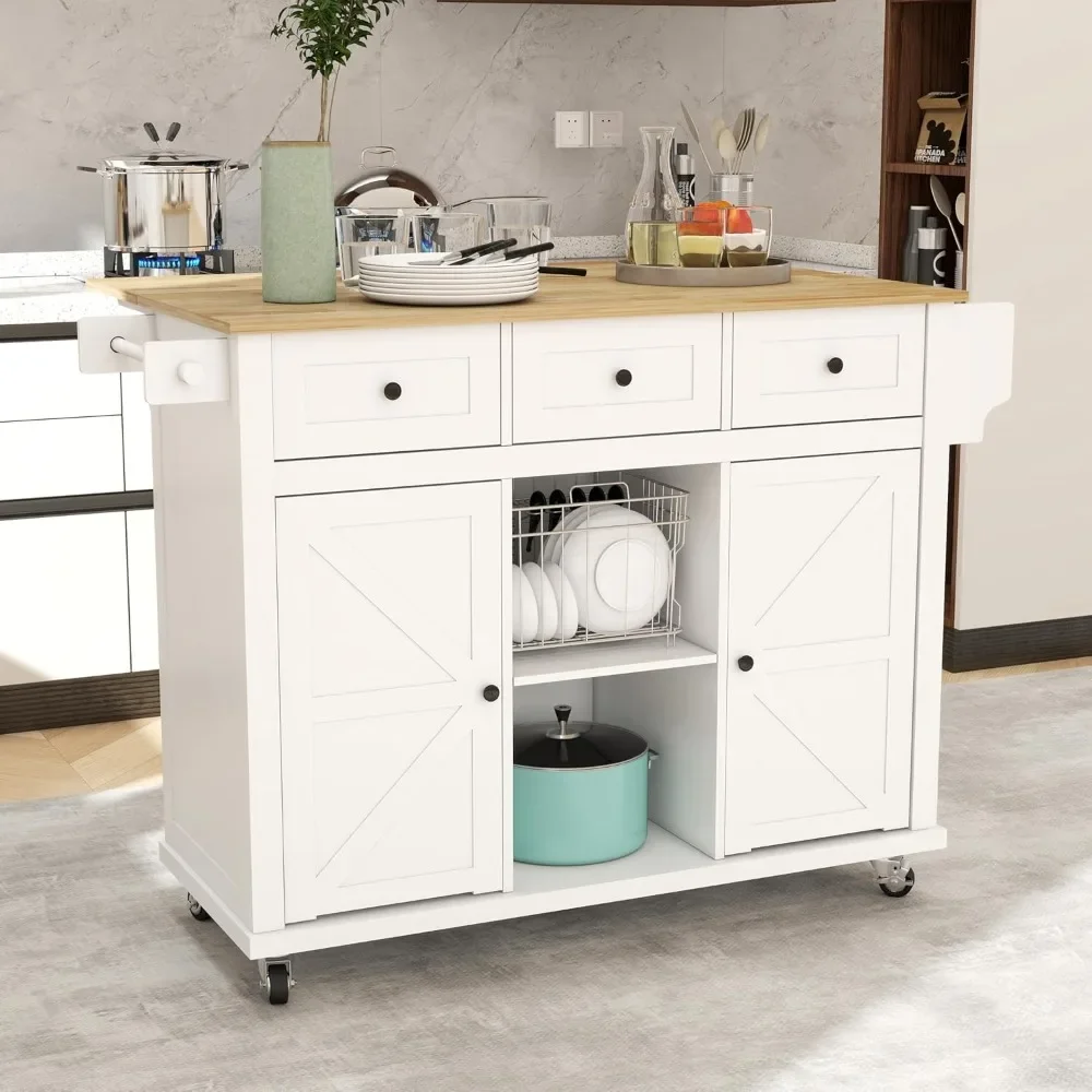 Rolling Kitchen Island with Drop Leaf, Mobile Kitchen Islands on Wheels with Storage, Kitchen Island Table with Towel Rack
Rolling Kitchen Island with Drop Leaf, Mobile Kitchen Islands on Wheels with Storage, Kitchen Island Table with Towel Rack