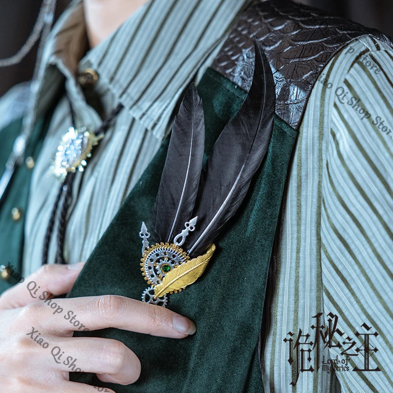 Подлинный Властелин Тайна, аниме, амбитус, квадратический элемент, серия Amon, вороны, перо, металлическая брошь с шестерней, высокий уровень внешнего вида
Подлинный Властелин Тайна, аниме, амбитус, квадратический элемент, серия Amon, вороны, перо, металлическая брошь с шестерней, высокий уровень внешнего вида