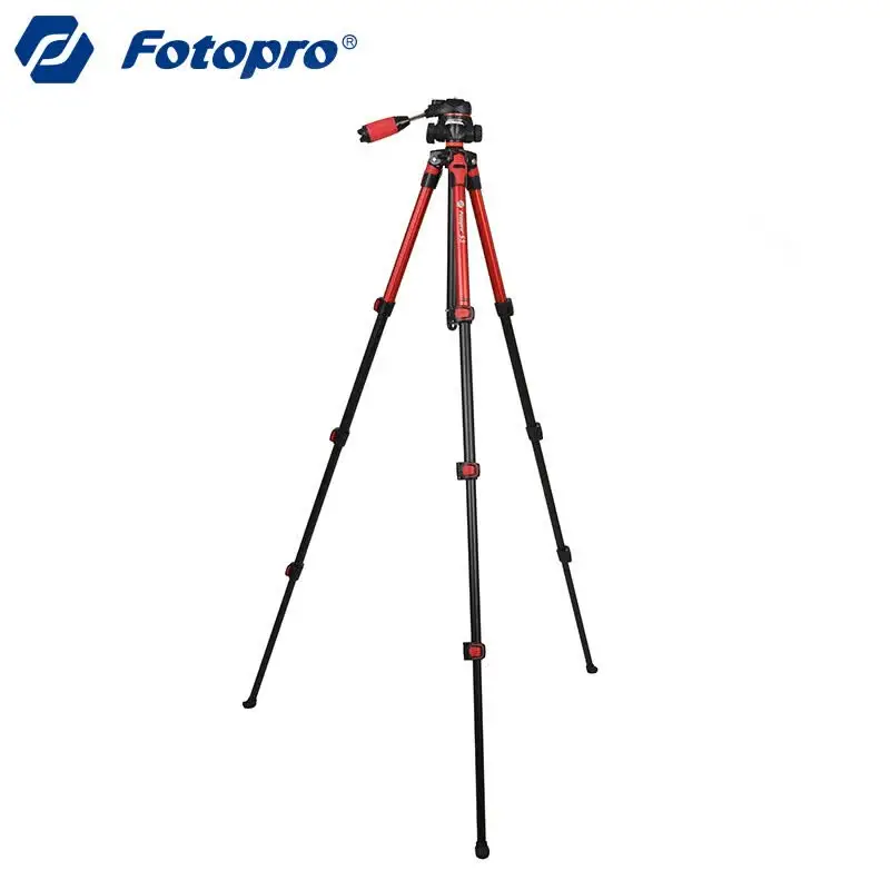 Fotopro S3 Mirrorless Tripod with 2-Axis Hydraulic Head – Portable for Mobile Photography and Vlogging – Black and Red
Fotopro S3 Mirrorless Tripod with 2-Axis Hydraulic Head – Portable for Mobile Photography and Vlogging – Black and Red